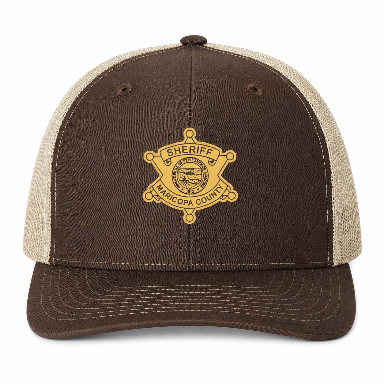 MCSO Brown Trucker Cap-Richardson 112